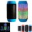 HTH-36 Colorful Red Tube Pattern Rechargeable TF Card Bluetooth Stereophonic Radio Speaker