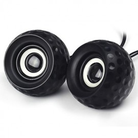 Golf Style  Protable USB 2.0 Speaker for PC / Cellphone / MP3 / DVD 1-Pair