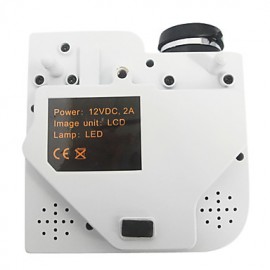 Mini LED Projector 400Lumens 320x240 with VGA USB SD HDMI  