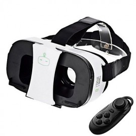 VR 2s Virtual Reality Glasses + Bluetooth Controller - White   VR 2s Virtual Reality Glasses + Bluetooth Controller - White
