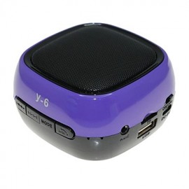 Y-6 MiNi Bluetooth Speaker Micro SD Mic USB AUX FM Portable Handfree for iPhone Samsung and Other Cellphone