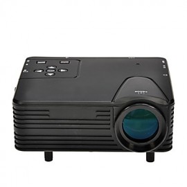 Full HD  Mini VGA (640x480) LCD Image System Multimedia LED Projector with AV/VGA/SD/USB/HDMI Slots(H80)
