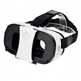 VR 2s Virtual Reality 3D Video Helmet Glasses - White + Black